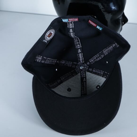 Boston Bruins New Era 59Fifty 5950 Fitted Hat Black Size 8 1/8 NHL Hockey - Picture 5 of 6